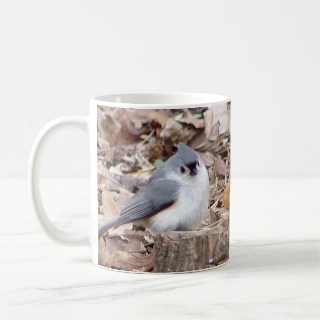 Tasse d'oiseau de mésange tuftée (Gauche)