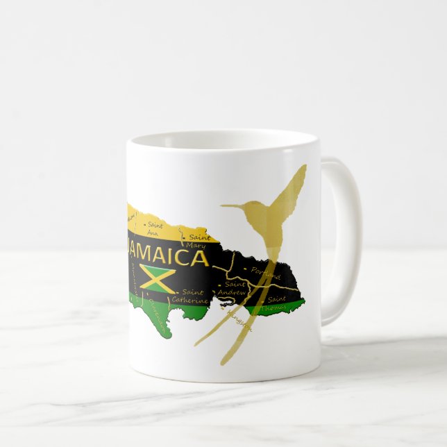 Tasse d'oiseau de ronflement d'or de couleurs de (Devant droit)