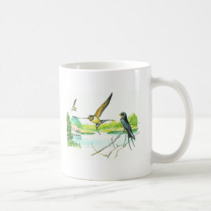 Tasse d'oiseau - hirondelle de grange