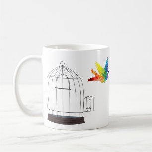 Tasse d'oiseau mise en cage par sensibilisation