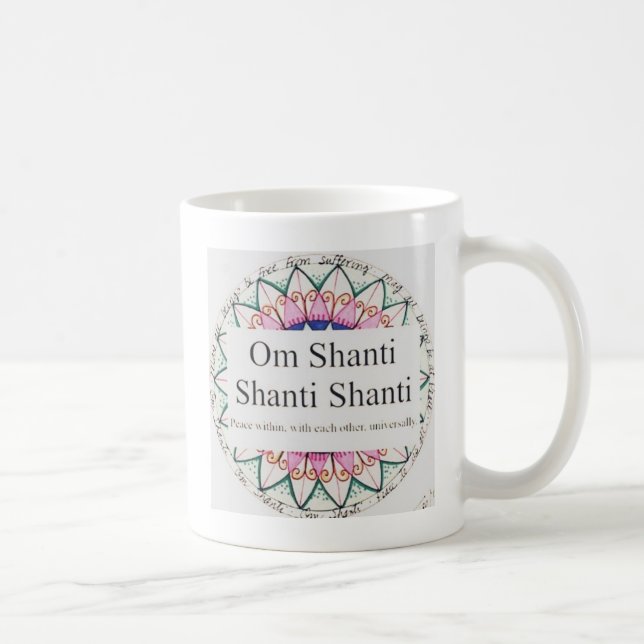 Tasse d'OM Shanti de yoga (Droite)