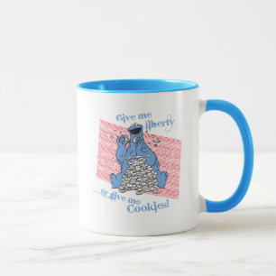 Tasse Donnez-moi la liberté ou donnez-moi des cookies !