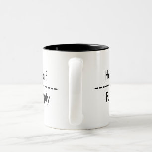 Tasse d'optimiste/pessimiste
