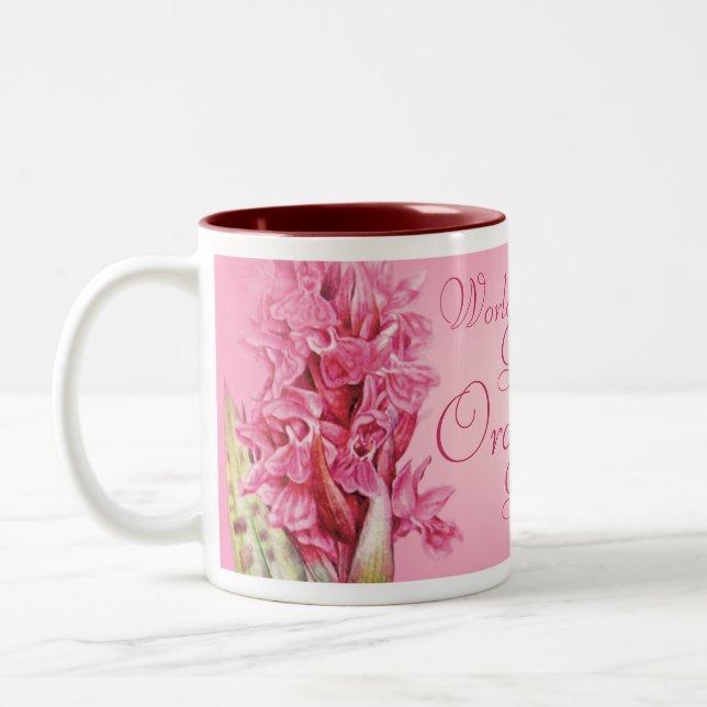 Tasse d'orchidée de rose du plus grand (Gauche)