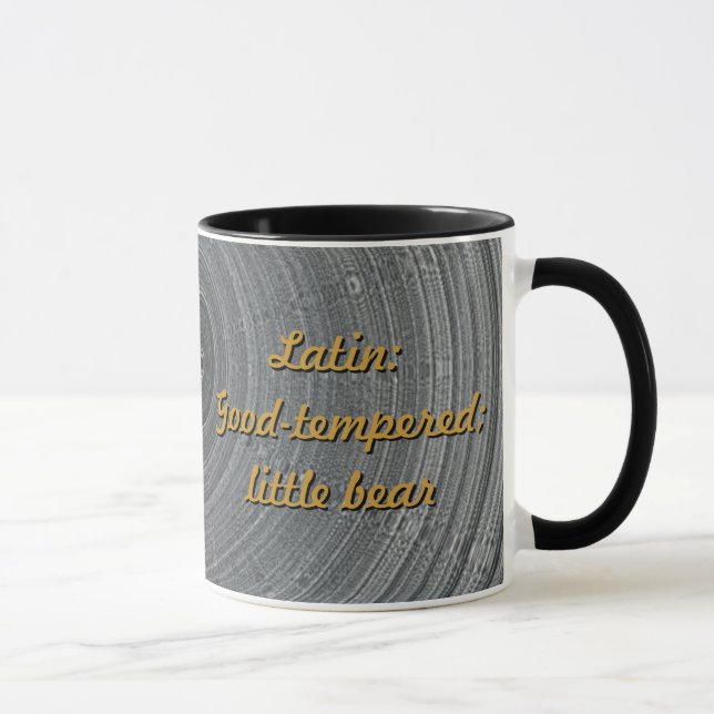 Tasse d'origine de signification et de nom (Droite)