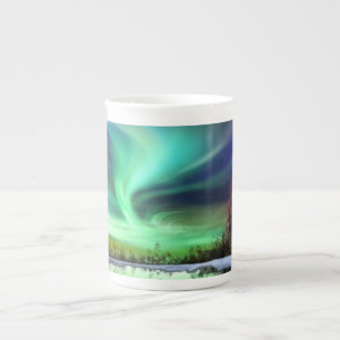 TASSE D'OS DE LA CHINE DE LUMIÈRES DU NORD DE