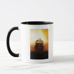 Tasse Dos de tête avec couronne