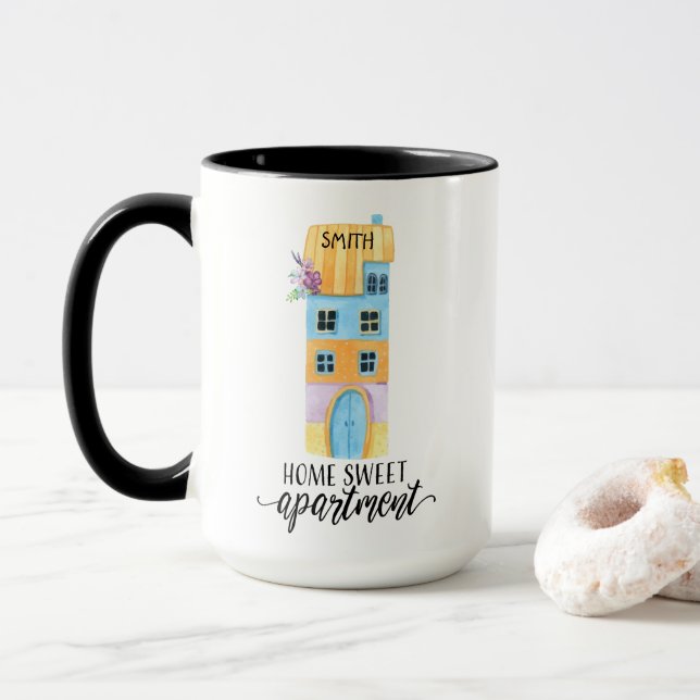 Tasse douce à la maison d'appartement (Avec donut)