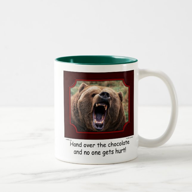 Tasse d'ours "remettez chocolat" (Droit)