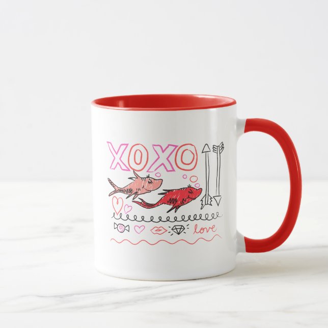 Tasse Dr. Seuss Valentine | Conception XOXO (Droite)