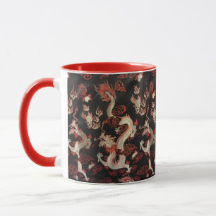 Tasse Dragon chinois d'argent