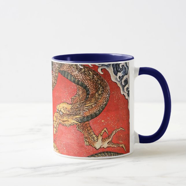 Tasse Dragon, Hokusai Art japonais (Droite)