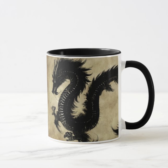 Tasse Dragon noir (Droite)