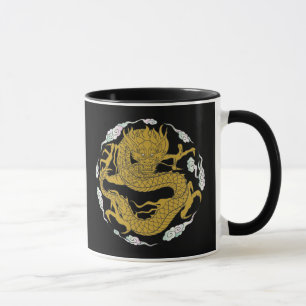 Tasse Dragon traditionnel d'or
