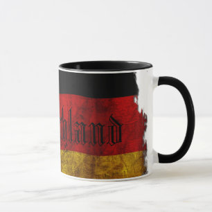 Tasse Drapeau allemand - Vintage...
