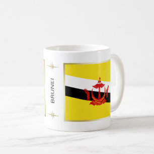 Tasse Drapeau + Carte de Brunei