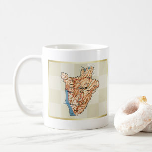 Tasse Drapeau + Carte du Burundi