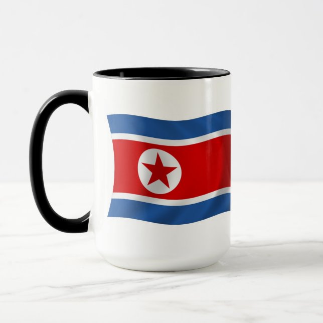 Tasse Drapeau de Corée du Nord (Gauche)