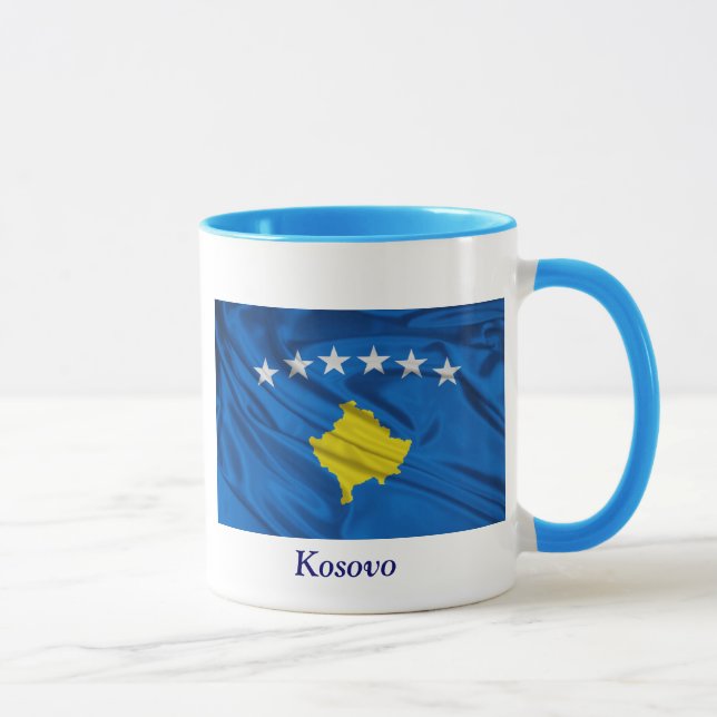 Tasse Drapeau de Kosovo (Droite)