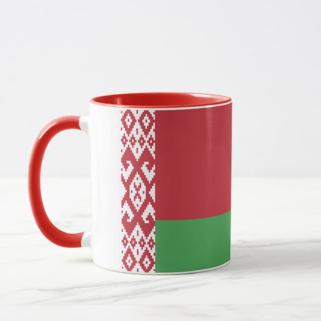 Tasse drapeau de la Biélorussie (Gauche)