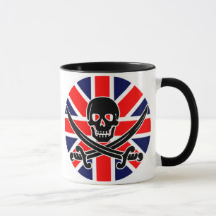 Tasse Drapeau de pirate britannique.