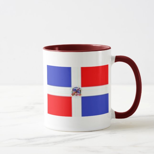 Tasse Drapeau dominicain, drapeau dominicain (Droite)
