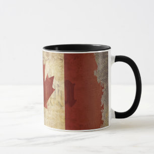 Tasse Drapeau du Canada / Grunge...