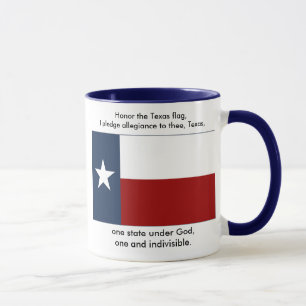 Tasse Drapeau du Texas - engagement du Texas