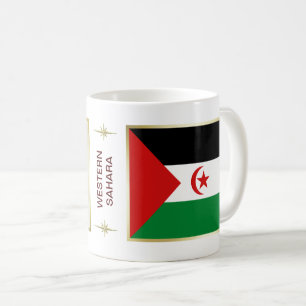 Tasse Drapeau et Carte du Sahara Occidental