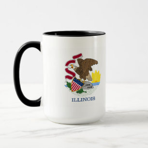 Tasse Drapeau et phoque de l'Illinois