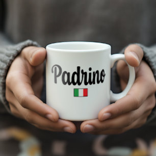 Tasse Drapeau Italien Padrino - Cadeau pour Parrai