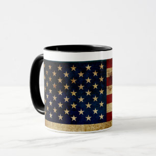 Tasse Drapeau USA / Grunged