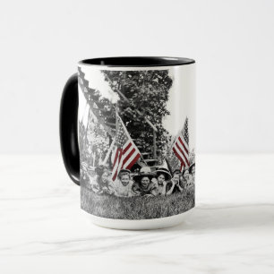Tasse Drapeau vintage Joueuse Patriotique Jeunes Femmes 