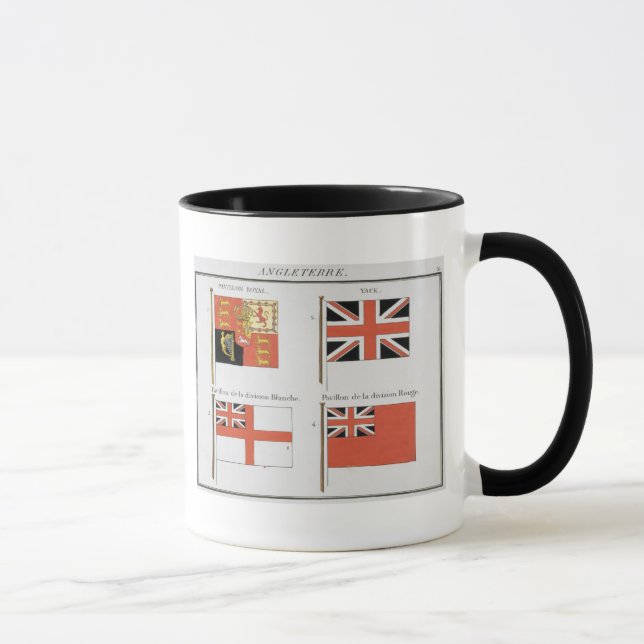 Tasse Drapeaux maritimes britanniques, d'un livre (Droite)