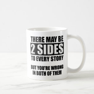 Tasse drôle à deux faces
