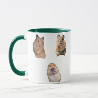 Tasse drôle avec le signe de la paix et le mème du