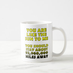 Tasse drôle comme le soleil