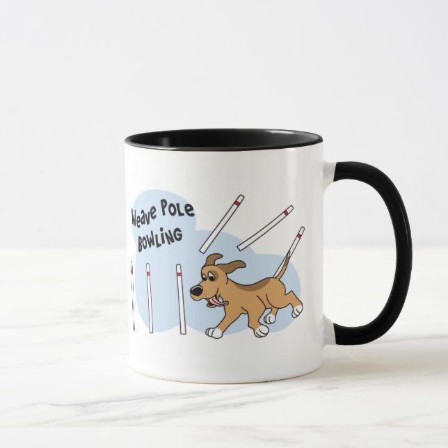 Tasse drôle d'agilité de chien de Polonais (Droite)