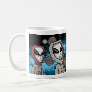 Tasse drôle d'alien de dessin animé | Sci-Fi adora