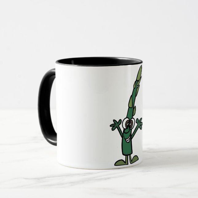 Tasse drôle d'asperge (Devant gauche)