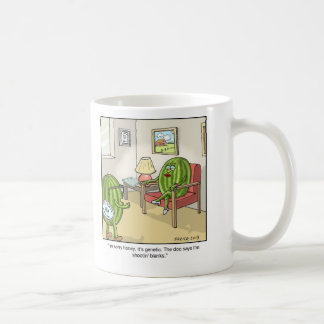 Tasse drôle de bande dessinée asperme