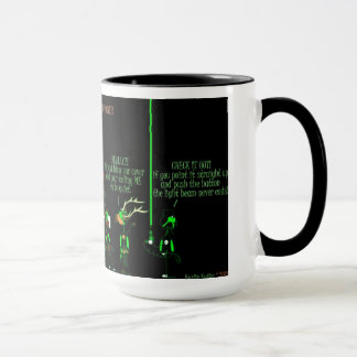 Tasse drôle de bande dessinée de cheval