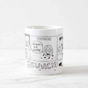 Tasse drôle de bande dessinée de pommes chips