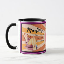 Tasse drôle de café Meilleur cadeau d'ami "Martini