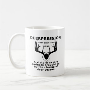 Tasse drôle de chasse contre la dépression
