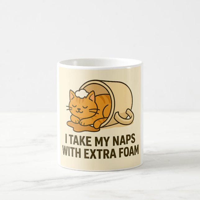 Tasse drôle de chat  (Centre)