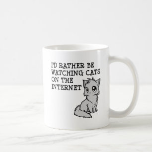 Tasse Drôle de Chats à Regarder Plutôt