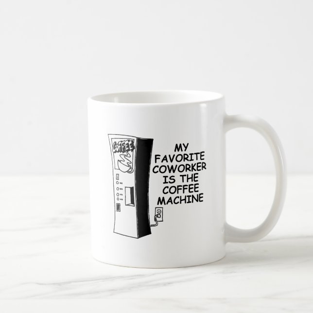 Tasse Drôle de Collègue de Machine à Café (Droite)