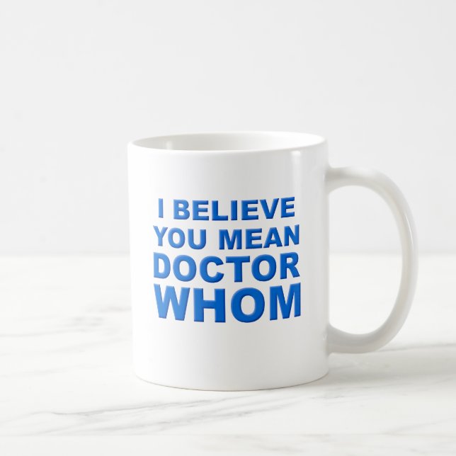 Tasse Drôle de Docteur Qui (Droite)
