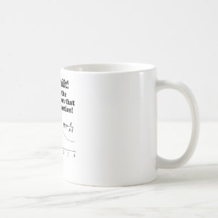 Tasse drôle de geek de maths "de décalage de